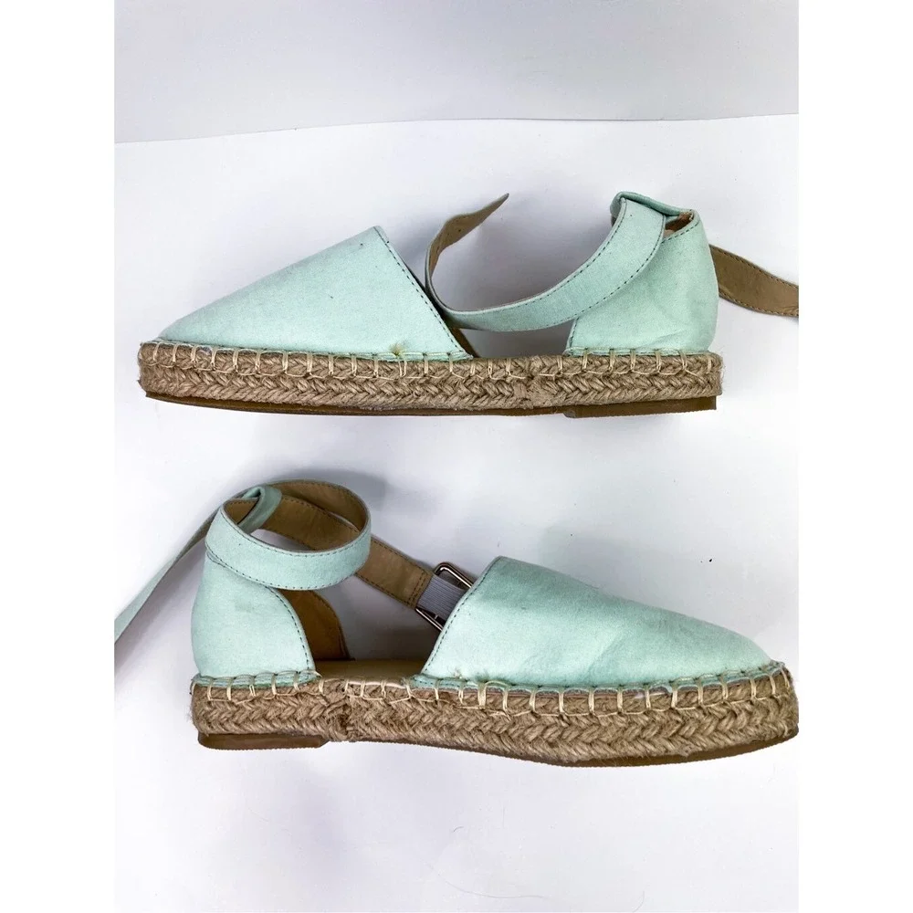 ASOS Truffle Collection two‎ part espadrille shoes in mint